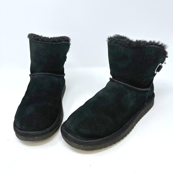 Koolaburra by‎ Ugg Remley Short Black Suede Bootie Size 7 - Picture 1 of 7
